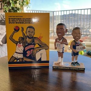 Stephen Curry & Wilt Chamberlain Duo Bobblehead Limited Edition